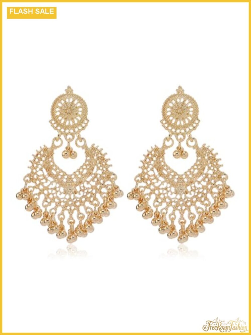 Boho Tassel Statement Dangle Earrings Hypoallergenic Alloy Jhumka Chandelier